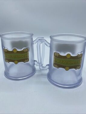 Wizarding World Harry Potter Universal Studios Butter Beer Mugs Plastic Frosted